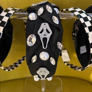 Handmade Ghostface Scream Halloween Headband hair accessory Halloween